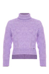 Maglione Lilla a Collo Alto - Maglia M/L BELFIOR Kocca