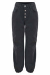 Pantaloni con bottone gioiello - Pantalone Color TARANTY Kocca