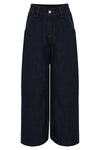 Jeans Palazzo Blu Scuro - Pantalone Denim ANINE Kocca
