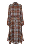 Abito chemisier fantasia tartan - Abito Ennya Kocca