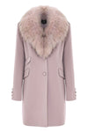 Manteau mi-long avec fourrure - Manteau COLLO PELLICCIA JOLUKAFUR