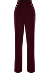Chic contoured triple button full length trousers - Trousers FENETH