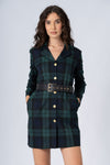 Abito corto tartan con cintura - ABITO A QUADRI DAEAX Kocca RTW