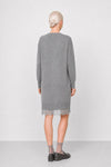 Knitted dress with long sleeves and a lace-trimmed hem - PAPAMON Knit Dress
