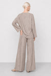 Floral loungewear set with a top and wide-leg trousers - NAESHY blouse