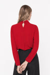 Blouse fluide à manches longues et col lavallière - Chemisier DOVIGLIO