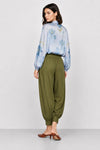 Blusa fluida con estampado floral y lazo en el cuello - Blusa COCLITE