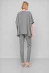 Cape with a decorative clasp in a lightweight viscose blend - JORDAN coat