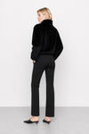 Chaqueta de pelo sintético con cuello alto y cremallera - Chaqueta de piel sintética LAYRA