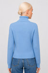 Pull à col roulé en angora et laine avec applications - Pull  Applicazione GARBELLA