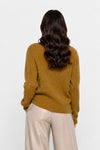 Maglia da donna a coste con collo alto e maniche lunghe - Maglia M/L ERENNIO