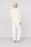 Wool blend jumper with an open-knit diamond pattern - ERKENBERT Jersey