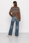 Cardigan in misto lana e alpaca con motivo geometrico - Maglia M/L RICHBERT