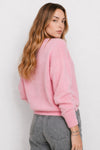 Maglia a maniche lunghe in angora e lana con scollo a V - Maglia M/L BARRY