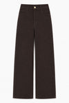 Women's wide-leg trousers with a high waist and pockets - ORNELLO Cape