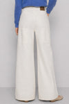 High-waisted trousers with patch pockets and button closure - Colored Trousers OLLIVER