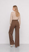 Pantaloni sartoriali da donna a gamba larga e vita alta - Pantalone HULBE