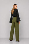 Pantaloni sartoriali da donna a vita alta e gamba larga - Pantalone COALEMO