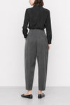 Pantaloni sartoriali da donna a vita alta con pieghe - Pantalone COLMANO