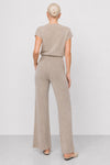 Knitted trousers with a high waist and wide leg - TRUD Knit Trousers