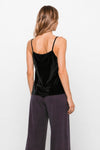 Top da donna in viscosa con scollo a V e spalline sottili - Top FLAVIO