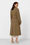 Trench doppiopetto da donna in cotone con cintura - Trench ISABEU