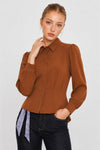 Chemisier ajusté à manches longues et col classique - Blouse MORITAX