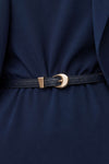 Ceinture fine pour femme avec une boucle en demi-lune - Ceinture Gocciax