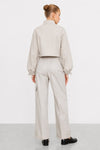 Cropped jacket with a high collar and tortoiseshell buttons - Jacket POSHX