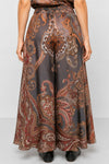 Maxi skirt with a paisley pattern and elasticated waist - Skirt VOIX