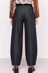 Pantalon large en denim à taille haute - Pantalons LUNIX