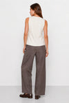 Sleeveless top with a wrap front and an asymmetrical hem - Top PETLOX