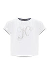 T-shirt con dettaglio lettering in strass - T SHIRT M/M VIDAL Kocca Girls