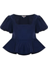 Blusa volant in cotone - BLUSA ORTIDEX Kocca