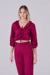 Blusa in cotone con laccetti - BLUSA PELEOX Kocca