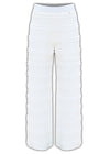 Pantaloni a gamba larga in pizzo con elastico in vita - PANTALONE URDIN