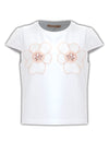 T-shirt in cotone con applicazioni floreali e paillettes - T-SHIRT M/M GABRIELE