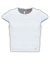 T-shirt in pizzo a maniche corte con scollo rotondo - T-SHITR M/M VERONI