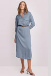 Chic shirt-style long dress - Dress  CLARALIE