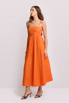 Robe sans manches longues détail nœud - Robe JASMYN