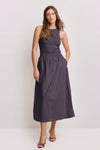 Vestido midi de algodón - Vestido NEIRUS