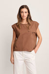 Blusa in cotone a maniche corte - Blusa IRMINIA Kocca
