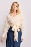 Camicia in cotone con nodo - Camicia OFELIA Kocca