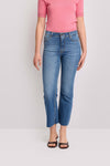 Pantaloni in denim taglio kick flare - Pantalone Denim DALEVI Kocca