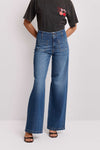 Pantaloni wide leg a gamba larga - Pantalone Denim LILIANE Kocca