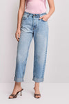 Pantaloni in denim con risvolto - Pantalone Denim MARLIT Kocca
