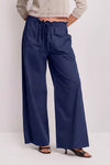Pantalón fluido con cordón - Pantalones MALWIDA