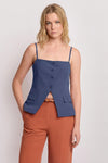 Top sastre con botones - Camiseta sin mangas MENNA