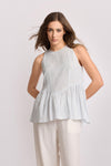 Blusa smanicata linea svasata - Top ROBILARA Kocca