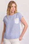 Camiseta combinada con bolsillo - Camiseta FELICISSIMA
